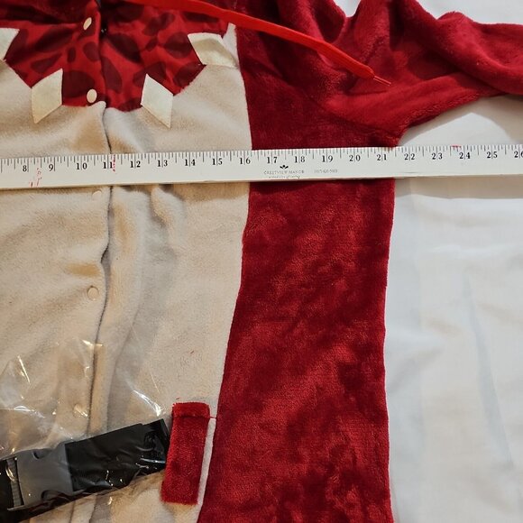 Fortnite Plush Red Tricera Ops Costume Hooded Size Teen OS Spirit Halloween - Picture 4 of 8